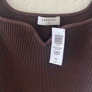 NWT Aritzia Babaton Brown Mini Dress